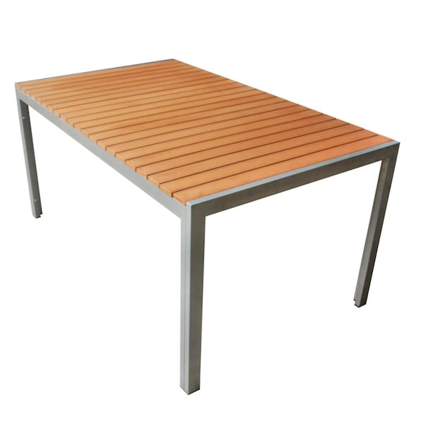 Seatsolutions Yellow Faux Wood Table SE3014711 - main